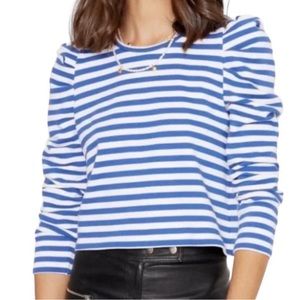 Rebecca Minkoff stripped puff long sleeve shirt